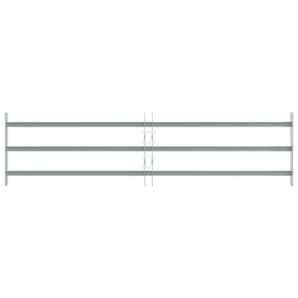 Fenstergitter Verstellbar mit 3 Querstäben 1000-1500 mm
