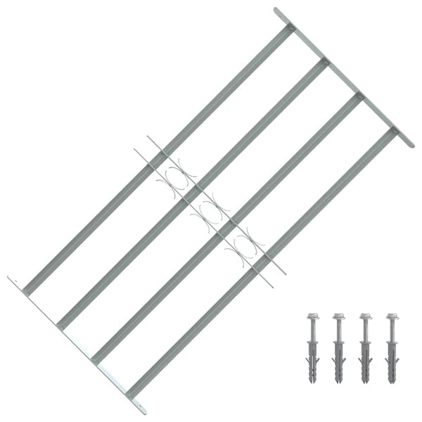 Fenstergitter Verstellbar mit 4 Querstäben 700-1050 mm