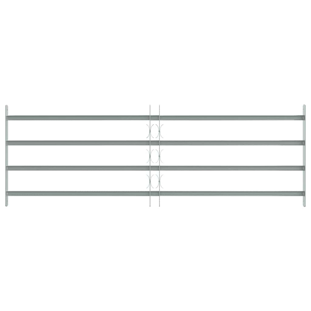 Fenstergitter Verstellbar mit 4 Querstäben 1000-1500 mm