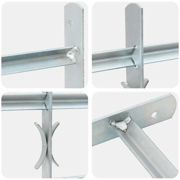 Fenstergitter Verstellbar mit 4 Querstäben 1000-1500 mm
