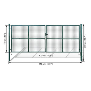 Gartentor aus Maschengewebe 400x150 cm