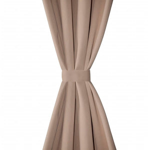 Verdunkelungs-Vorhänge mit Metallringen 135 x 245 cm Creme blackout