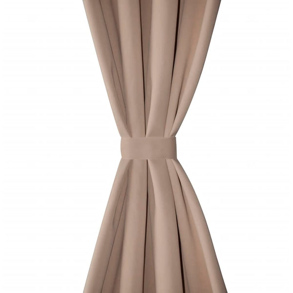 Verdunkelungs-Vorhänge mit Metallringen 135 x 245 cm Creme blackout