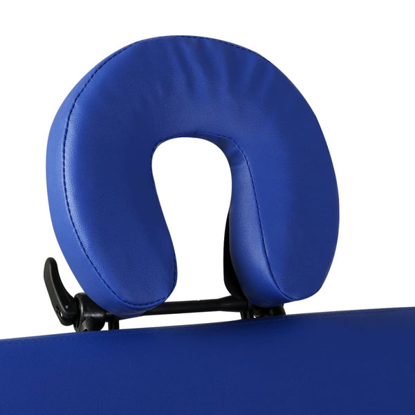 Klappbare Massageliege 2-Zonen Blau