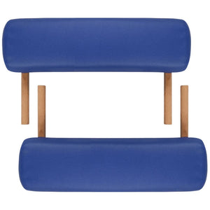 Klappbare Massageliege 2-Zonen Blau
