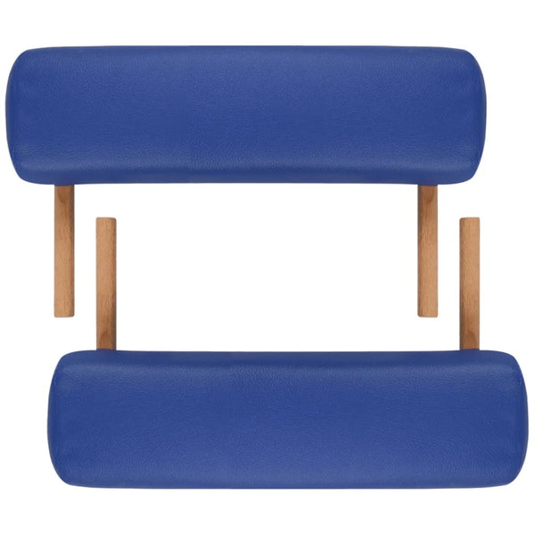 Klappbare Massageliege 2-Zonen Blau
