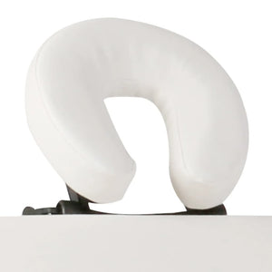 vidaXL Table de massage pliable à 2 zones avec cadre en bois Crème