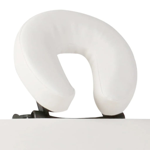vidaXL Table de massage pliable à 2 zones avec cadre en bois Crème