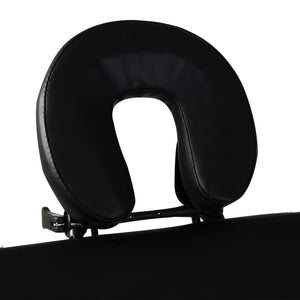 Table de massage pliable vidaXL 2 zones avec cadre en aluminium Noir