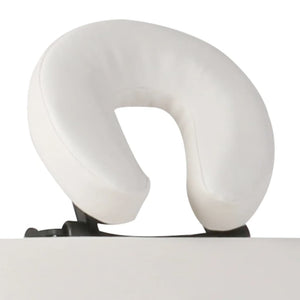 vidaXL Table de massage pliable à 4 zones avec cadre en bois crème