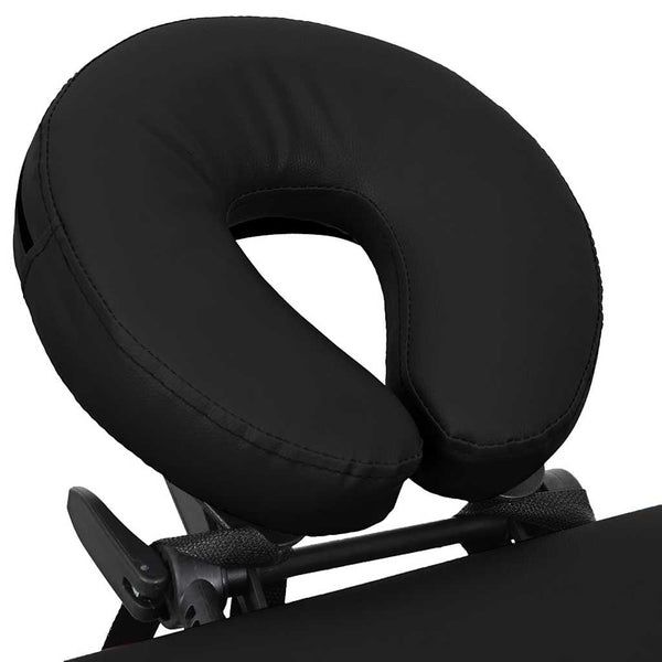 Klappbare Massageliege 4-Zonen Schwarz