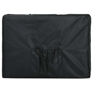 Massagetisch mit Aluminiumrahmen, faltbar 4 Zonen Creme-Weiß