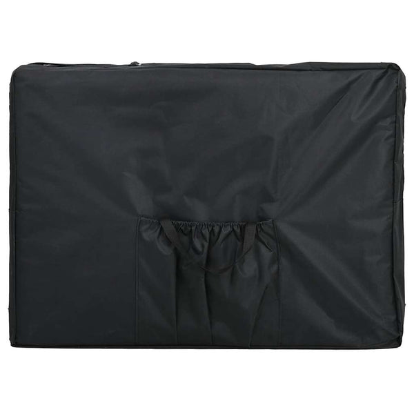 Massagetisch mit Aluminiumrahmen, faltbar 4 Zonen Creme-Weiß
