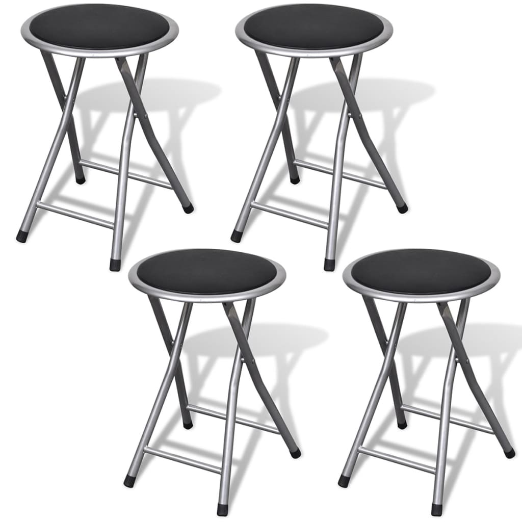 Klapphocker 4er Set Kunstleder