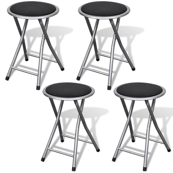 Klapphocker 4er Set Kunstleder