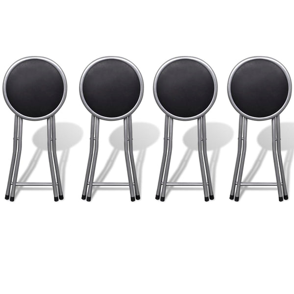 Klapphocker 4er Set Kunstleder