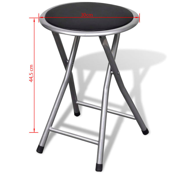 Klapphocker 4er Set Kunstleder