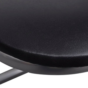 Klappstühle 6er Set Kunstleder Schwarz