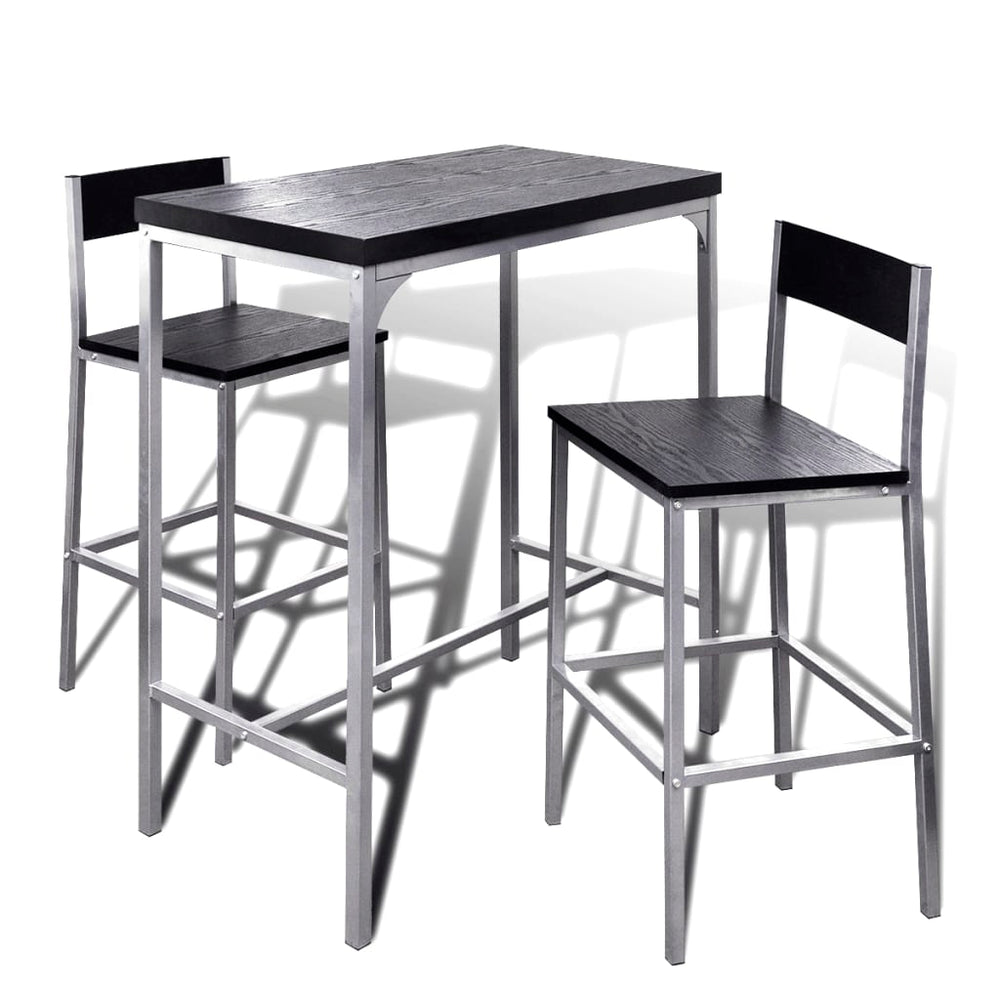 Frühstücksbar Set mit 2 Hockern