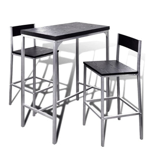 Frühstücksbar Set mit 2 Hockern