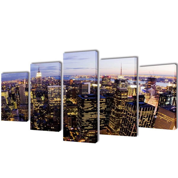 New York Wandbild Set 200x100 cm