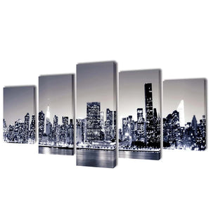 New York Wandbilder Set, 5-teilig, 100x50cm