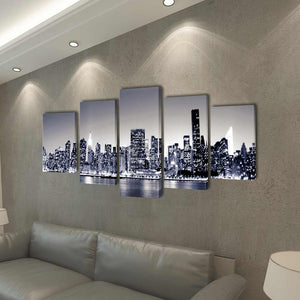 New York Wandbilder Set, 5-teilig, 100x50cm