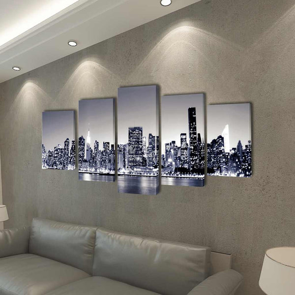 New York Wandbilder Set, 5-teilig, 100x50cm