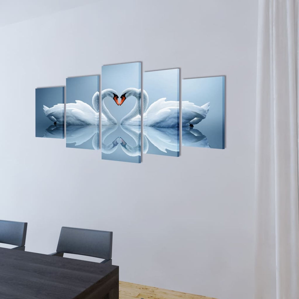 Images Décoration Lot Cygne 100 x 50 cm