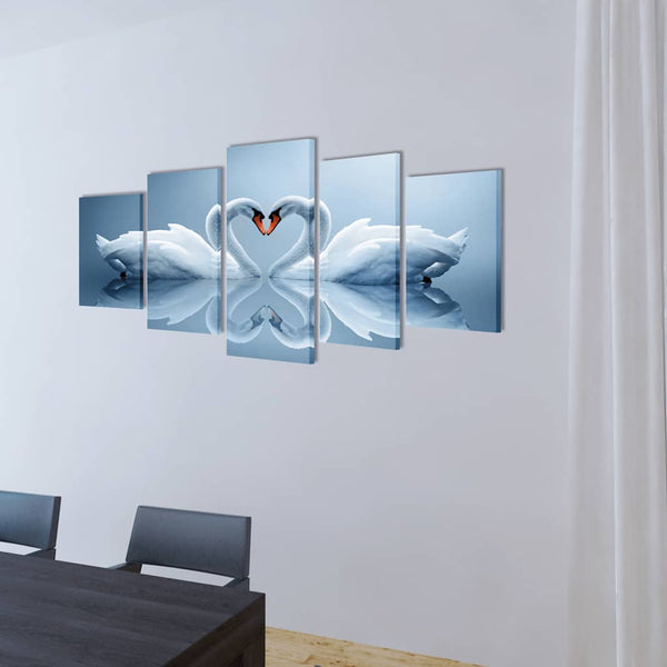 Lot de décoration murale Cygne 200 x 100 cm