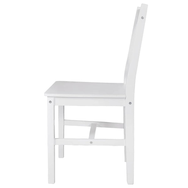 Esszimmerstühle 4er Set Weiß Kiefer