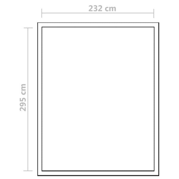 Verstärktes Aluminium Gewächshaus 7,55 m² mit Fundament