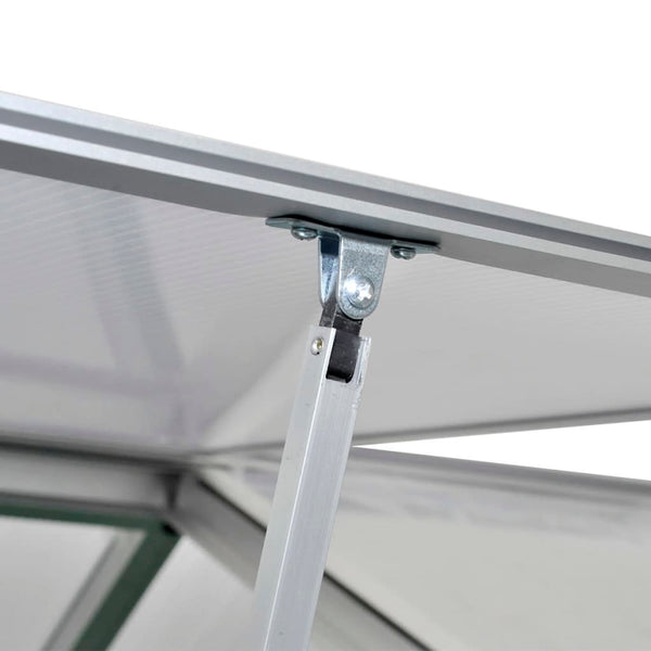 Verstärktes Aluminium Gewächshaus 7,55 m² mit Fundament