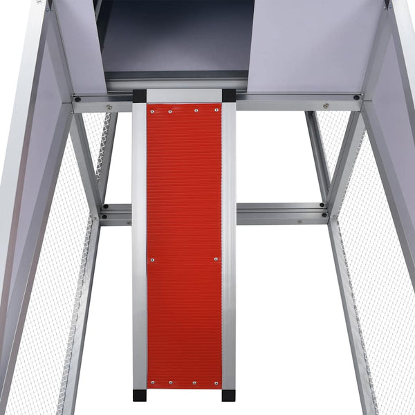 Aluminium Hühnerstall mit Freilaufgehege
