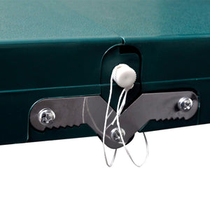 Klappbarer Campingtisch mit 4 Hockern Grün