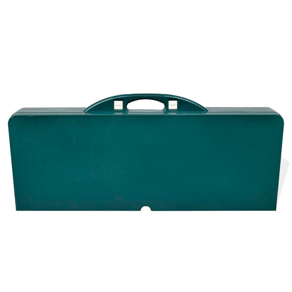 Klappbarer Campingtisch mit 4 Hockern Grün