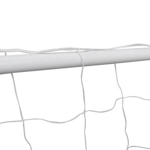 Fußballtor mit Netz, 182 cm, Stahl Weiß