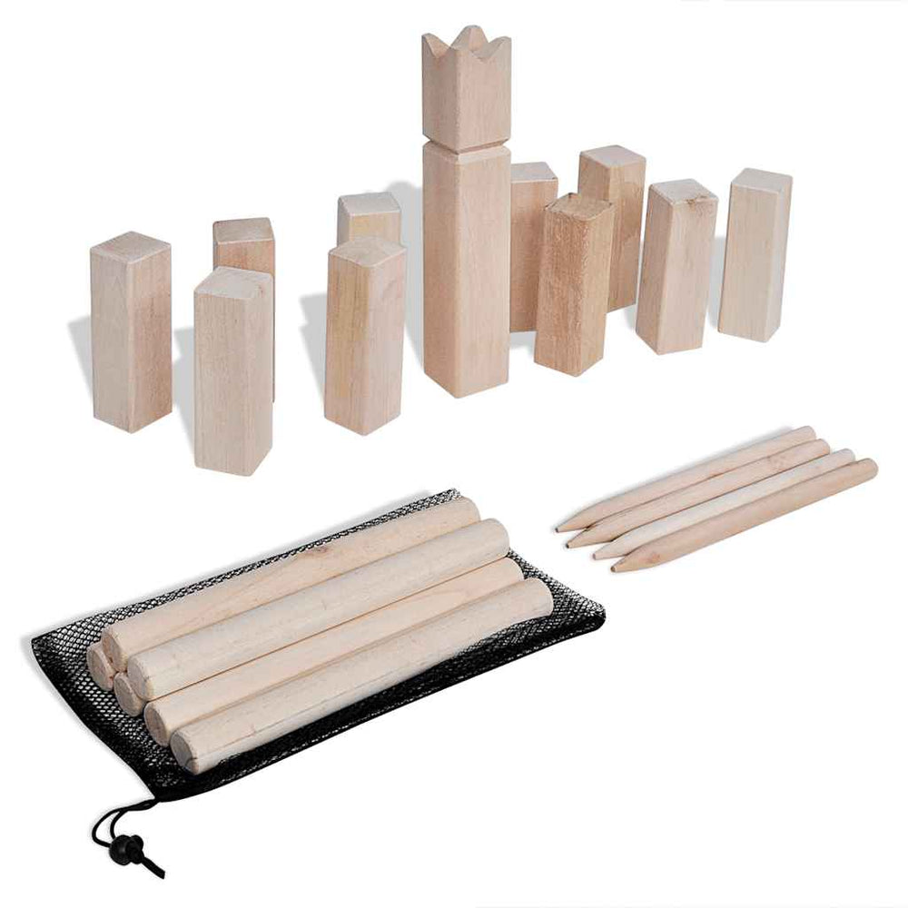 Jeu de Kubb en bois