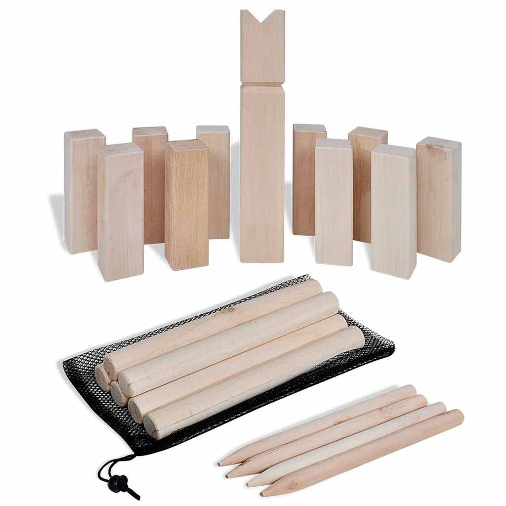 Jeu de Kubb en bois