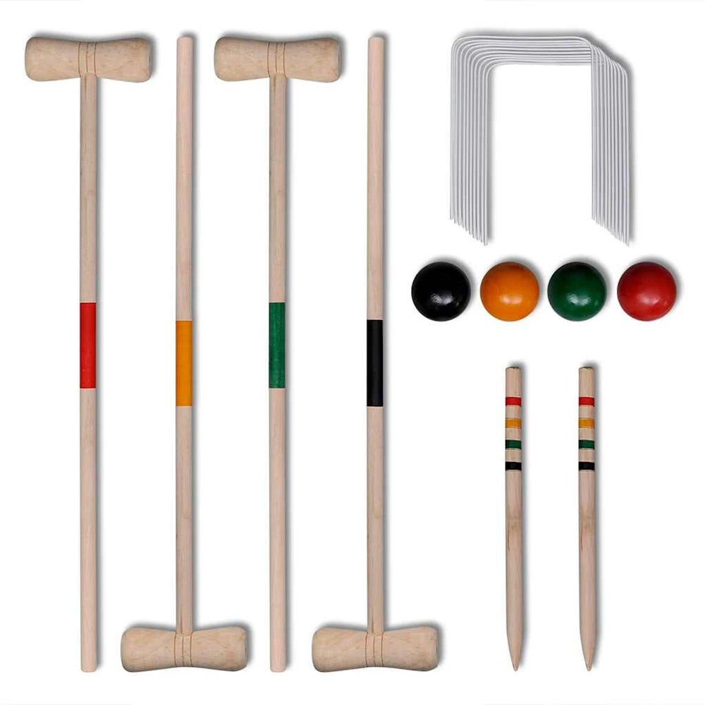 Jeu de croquet en bois 4 joueurs