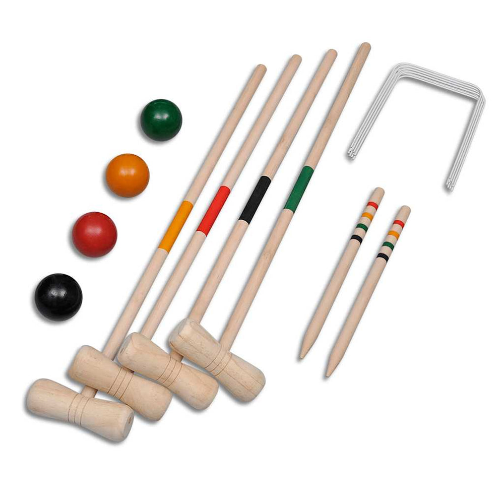 Jeu de croquet en bois 4 joueurs