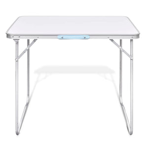 Campingtisch zusammenklappbar mit Metallrahmen 80 x 60 cm