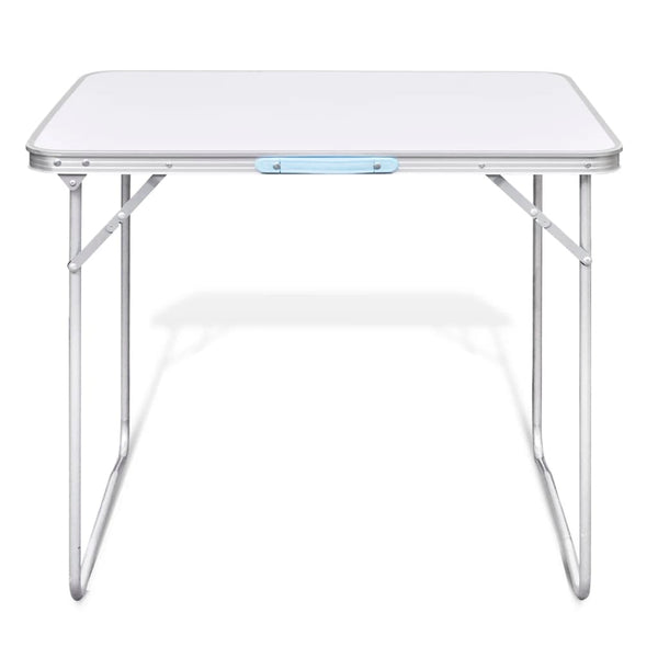Campingtisch zusammenklappbar mit Metallrahmen 80 x 60 cm