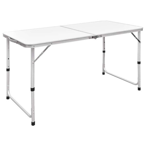 Klappbarer Campingtisch Höhenverstellbar 120x60 cm