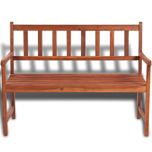 Gartenbank 120 cm Massivholz Akazie
