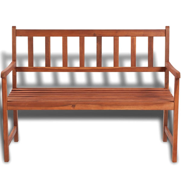 Gartenbank 120 cm Massivholz Akazie