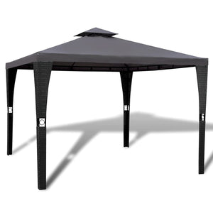 Gartenpavillon 3x3 m Dunkelgrau