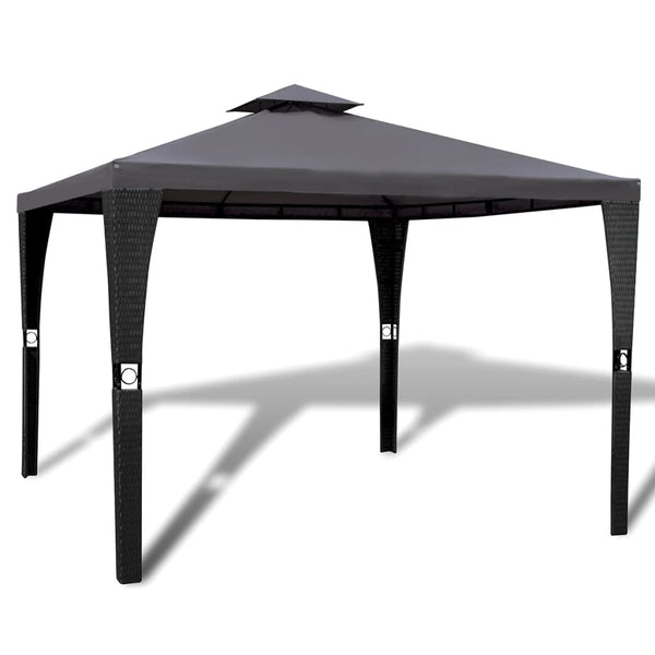 Gartenpavillon 3x3 m Dunkelgrau