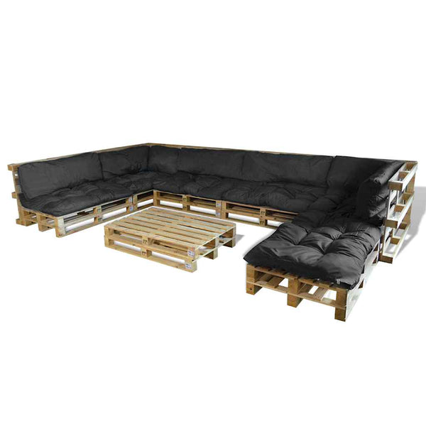 Palettensofa Kissen Grau 120x80x10cm