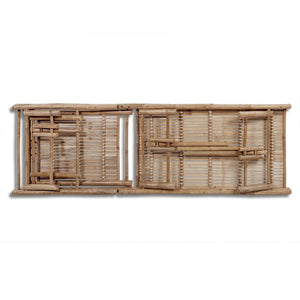 vidaXL Bain de soleil en bambou